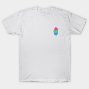 Polysexual Pride Heart T-Shirt